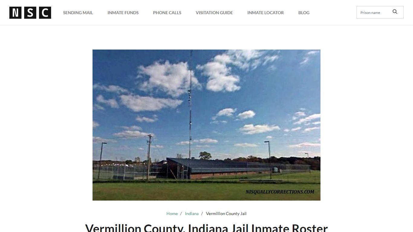 Vermillion County, Indiana Jail Inmate List